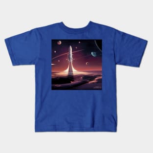 Interplanetary Spaceport Kids T-Shirt